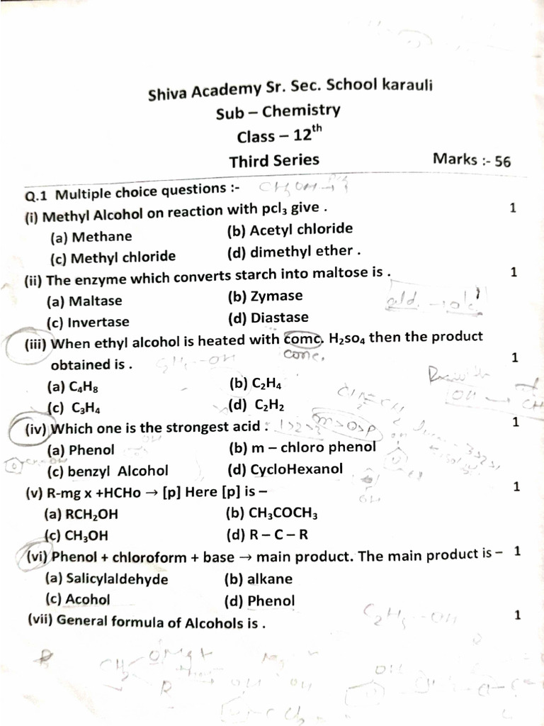 Chemistry - Series - 03 | PDF