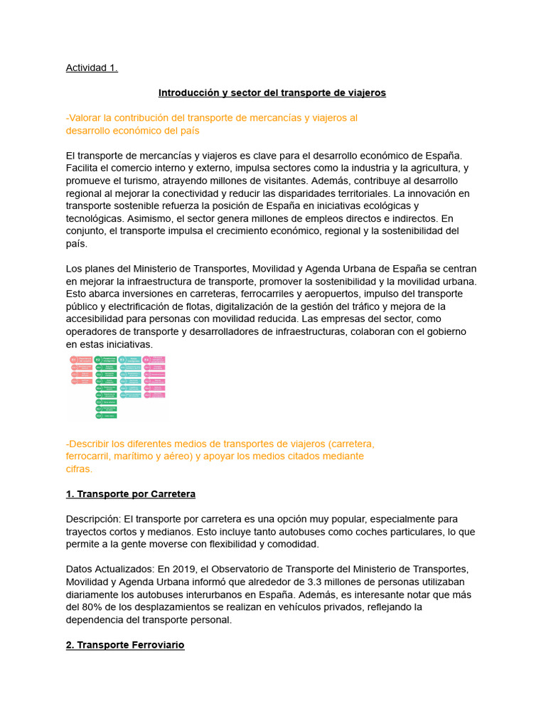 Impacto Económico del Transporte en España | PDF | Transporte ...