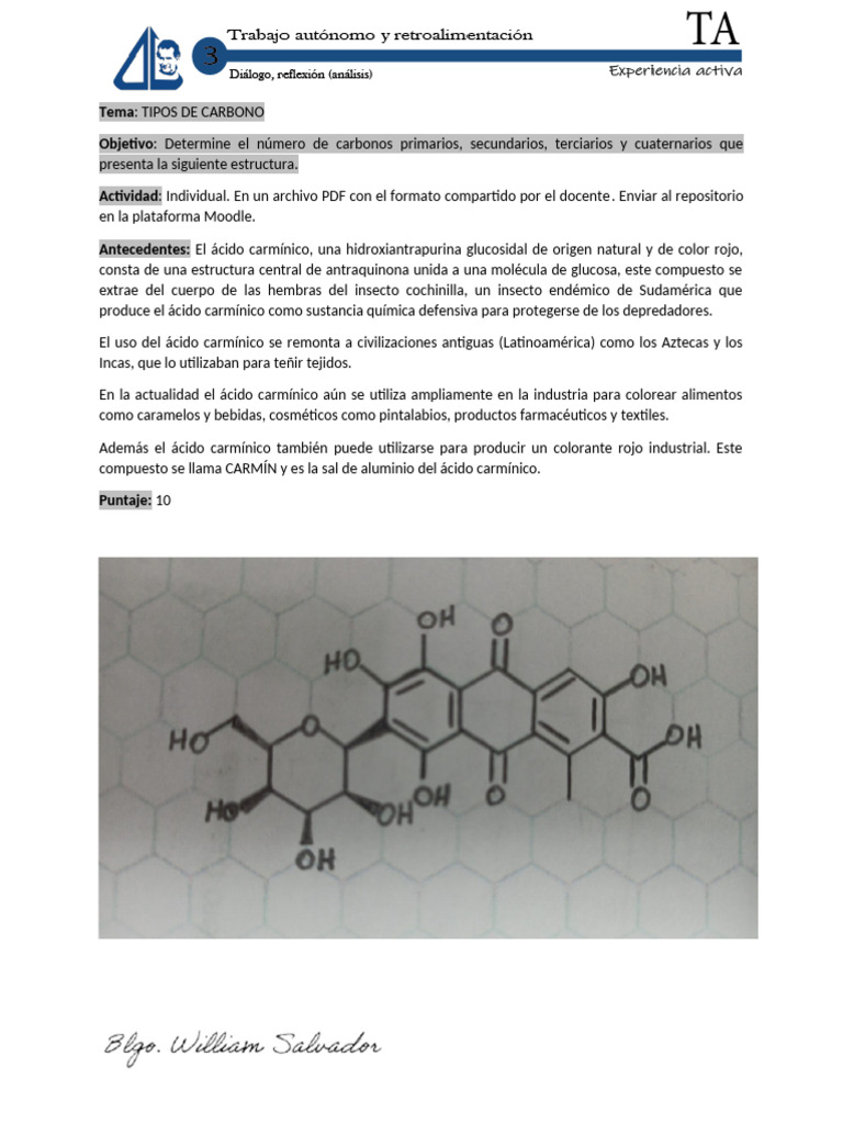 Tipos de Carbono en Estructuras Químicas | PDF | Ciencia y matemáticas