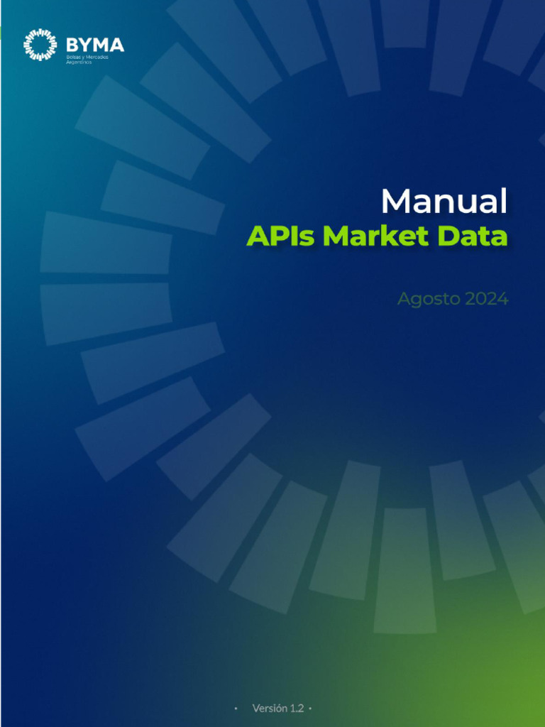 Manual de APIs de Market Data | PDF | Dólar de los Estados Unidos ...
