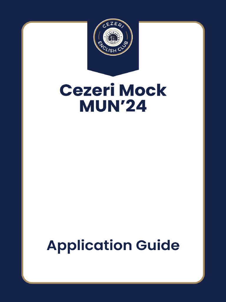 Cezeri MUN Application Guide | PDF