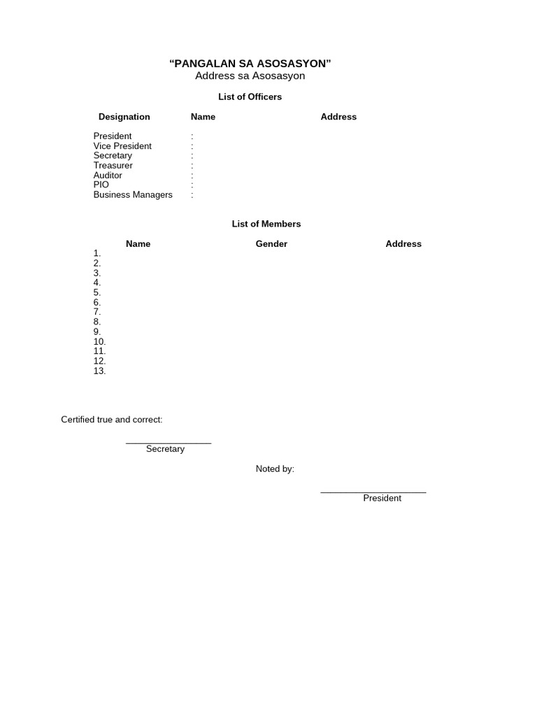 Rwa Format | PDF