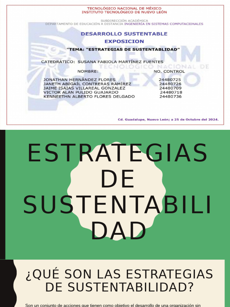 Estrategias de | PDF | Sustentabilidad | Desarrollo sostenible