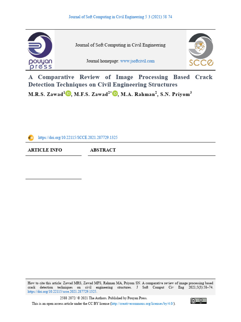 Image Processing for Crack Detection | PDF | Image Segmentation | Fracture