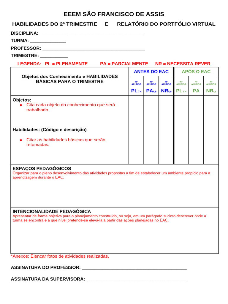 Ficha de Eac | PDF | Pedagogia | Ensino