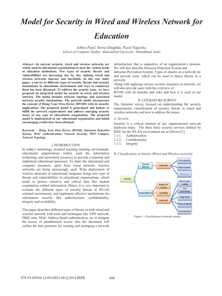 Security Model for Educational Networks | PDF | Computer Network | Security