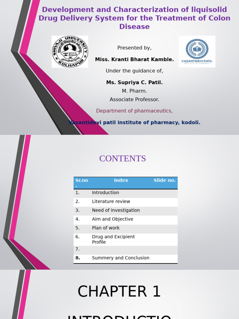 Thesis Presentation | PDF | Colorectal Cancer | Tablet (Pharmacy)