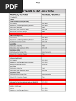 Access Bank Tariff Guide 2025 | PDF