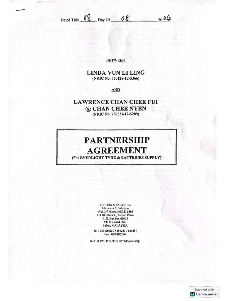 Partner Agreement Cop & Sign | PDF