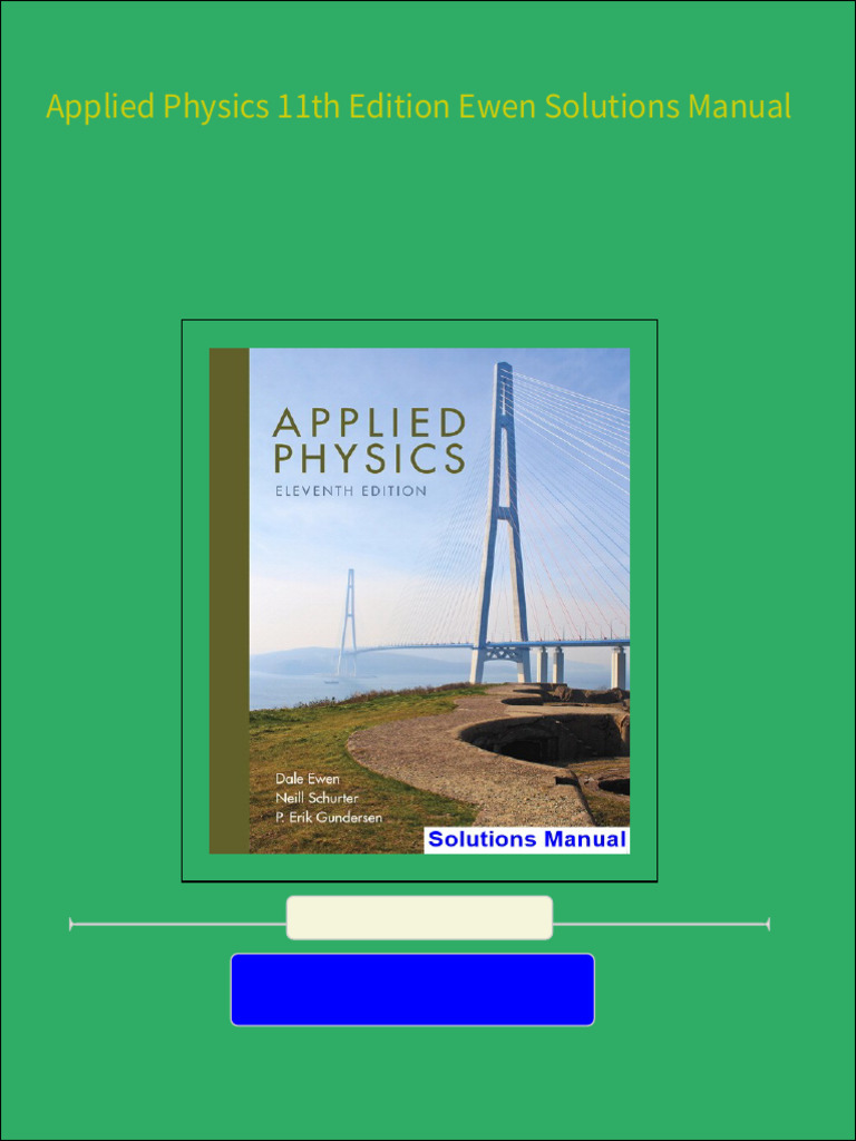 Applied Physics 11th Edition Ewen Solutions Manual Download PDF | PDF