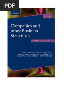 Company Law Textbook