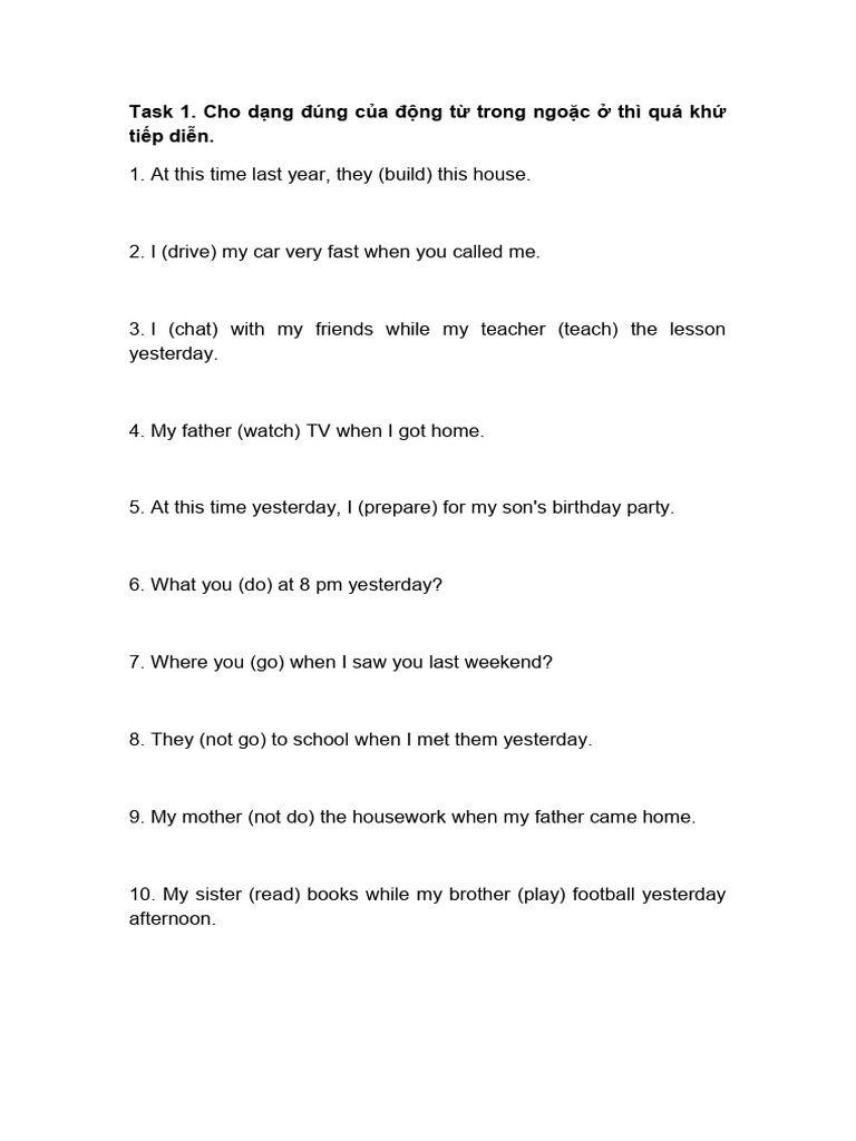 Task 1 cho d ng ng c a ng t trong ngo c th qu kh ti p di n pdf