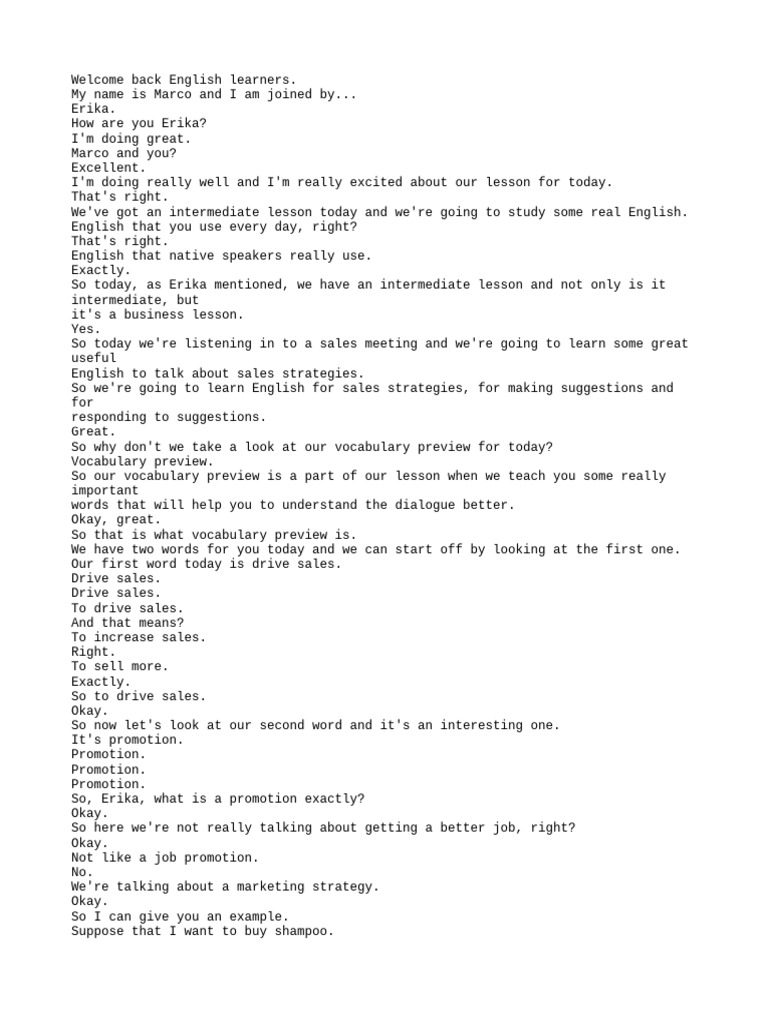 Englishpod 0010 Pdf Vocabulary English Language