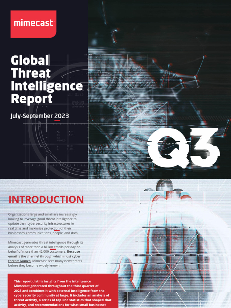 Q3 2023 Global Threat Intelligence Report | PDF | Security | Computer ...