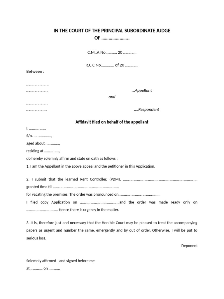 Affidavit Filed On Behalf of The Appellant-Affidavits-Miscellaneous-428 ...