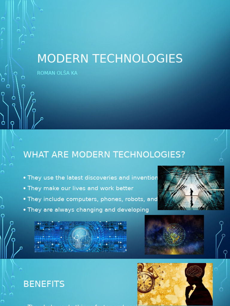 Understanding Modern Technologies | PDF | Internet Of Things | Computer ...