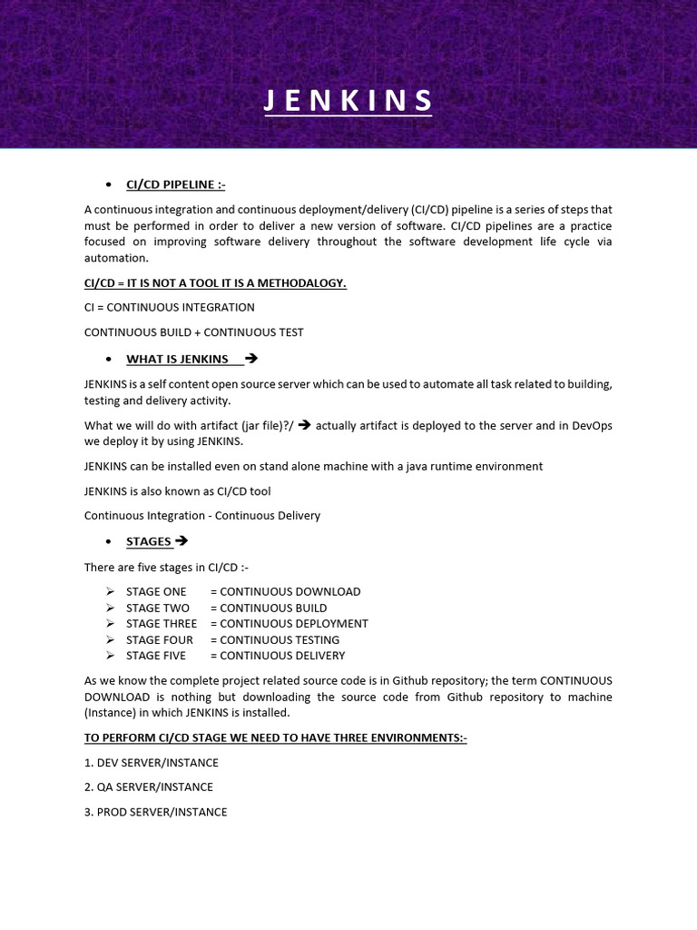 Jenkins self notes pdf computing software engineering
