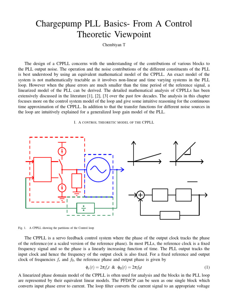 CPPLL Basics 1680214734 | PDF | Electricity | Electronic Engineering