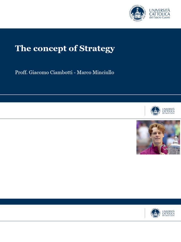 BS1 - Concept of Strategy | PDF | Business