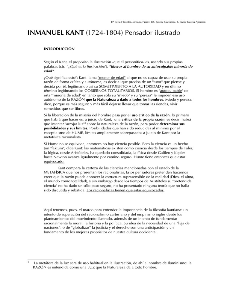Tema - Kant | PDF | Immanuel Kant | A priori y a posteriori