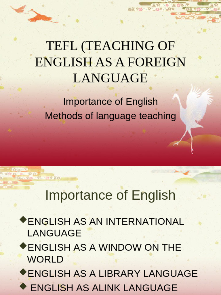 TEFL Methods for Teaching English | PDF | Language Education | Translations