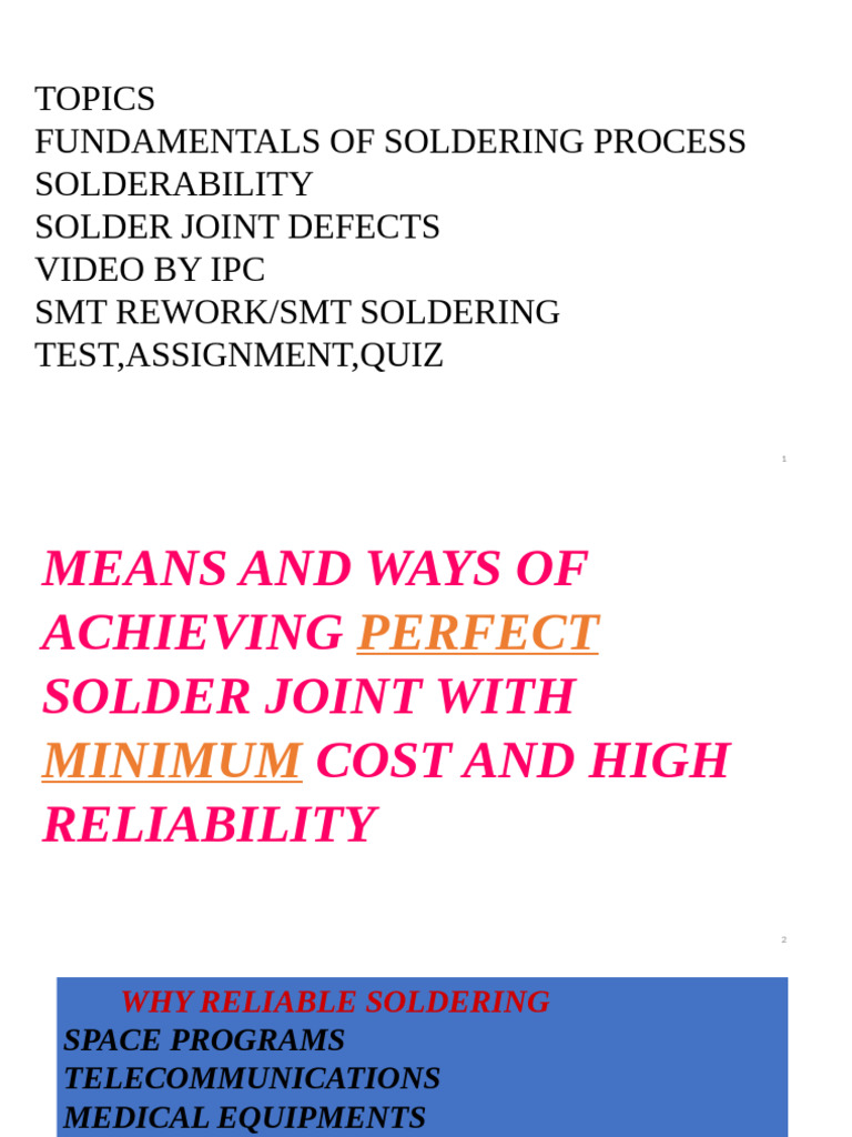 SOLDERING | PDF | Soldering | Printed Circuit Board