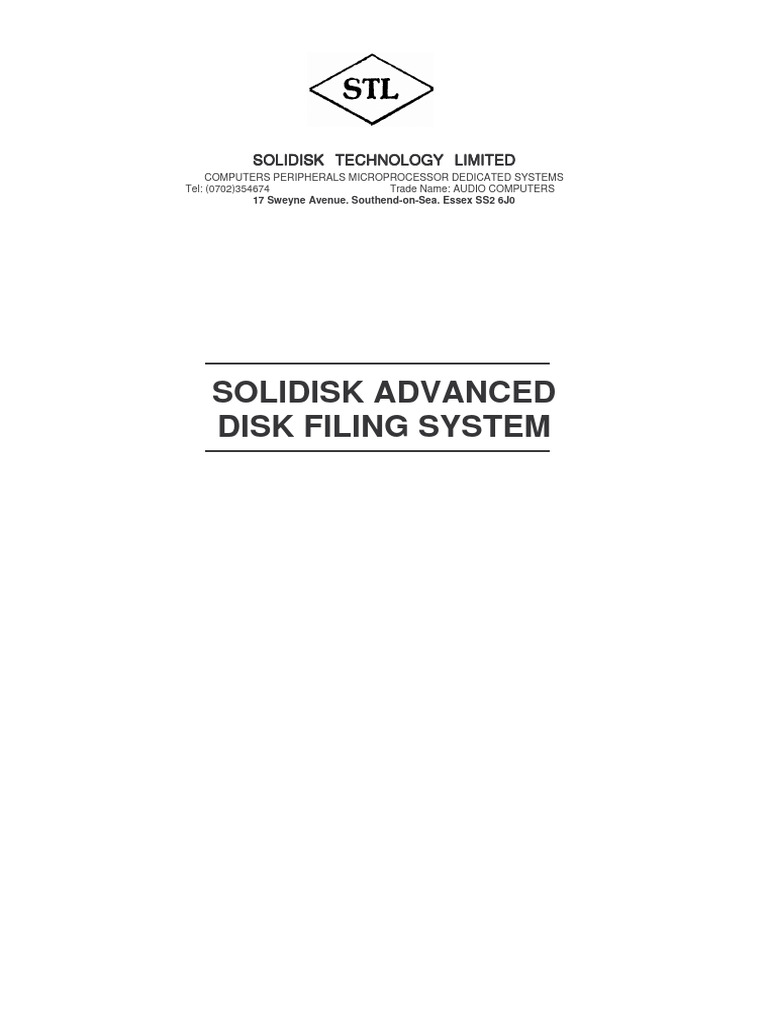 ADFS & DFS User Guide | PDF | Computer File | Computer Hardware