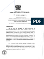 Decreto Regional en Arequipa Reconoce Pago Del 30%