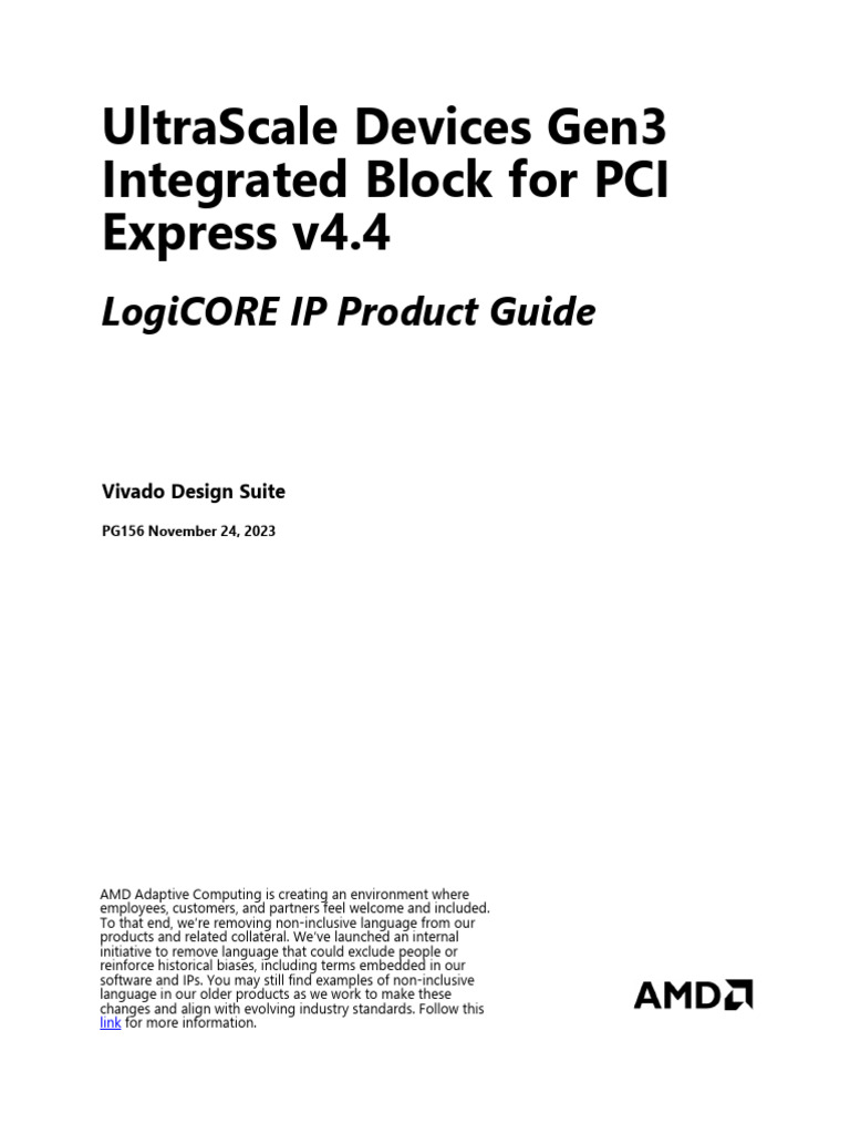 pg156 Ultrascale Pcie Gen3 en Us 4.4 | PDF | Computer Engineering ...