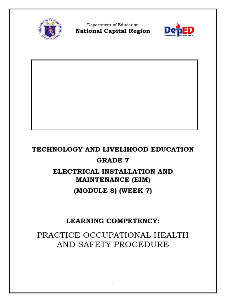 Electrical Installation Safety Module | PDF | Hazards | Occupational ...