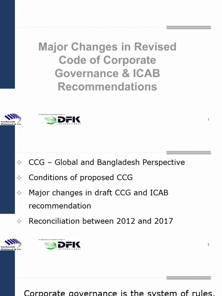 Corporate Governance Updates | PDF | Corporate Governance | Financial ...