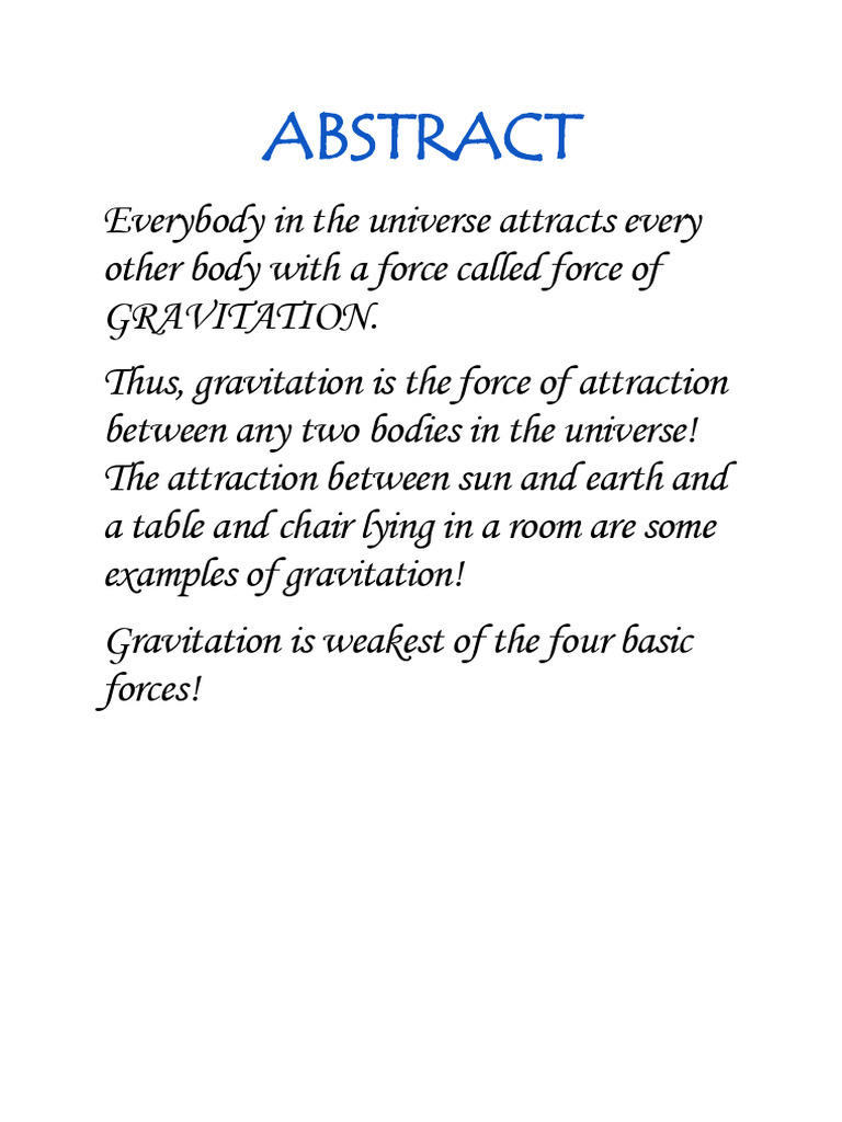 Understanding Gravitation Basics | PDF | Gravity | Force