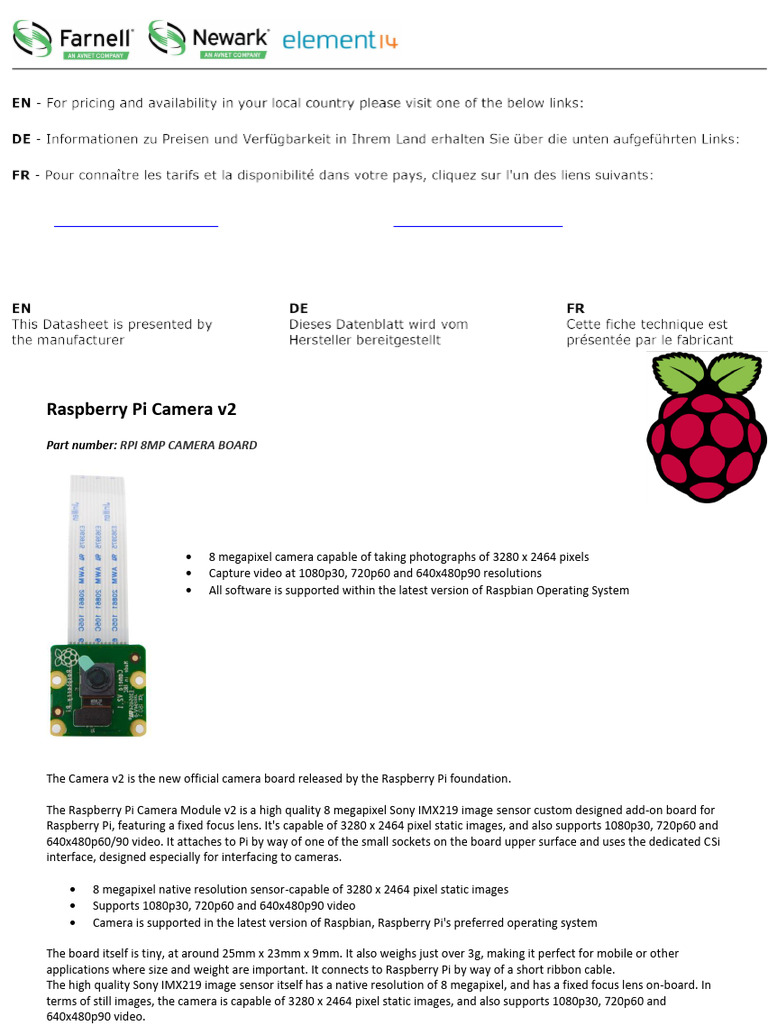 Camera Module 2 | PDF