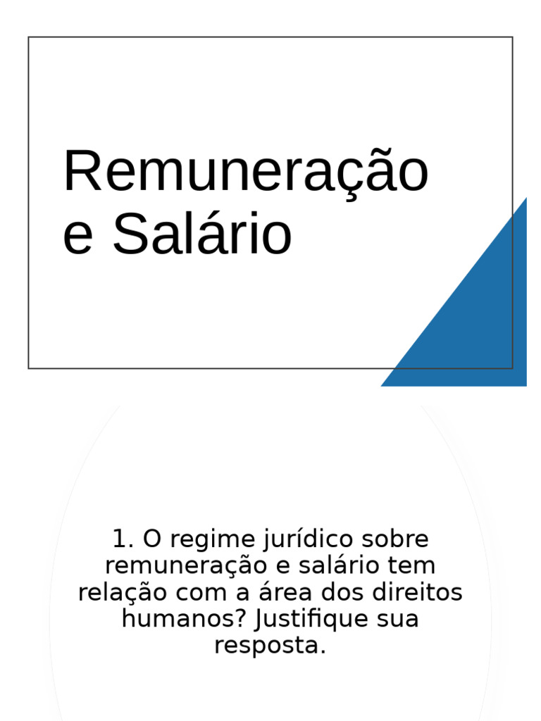 Remuneração e Salário: Aspectos Legais e Direitos | PDF | Salário ...