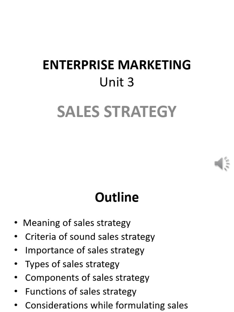 Essential Sales Strategy Guide | PDF | Sales | Goal