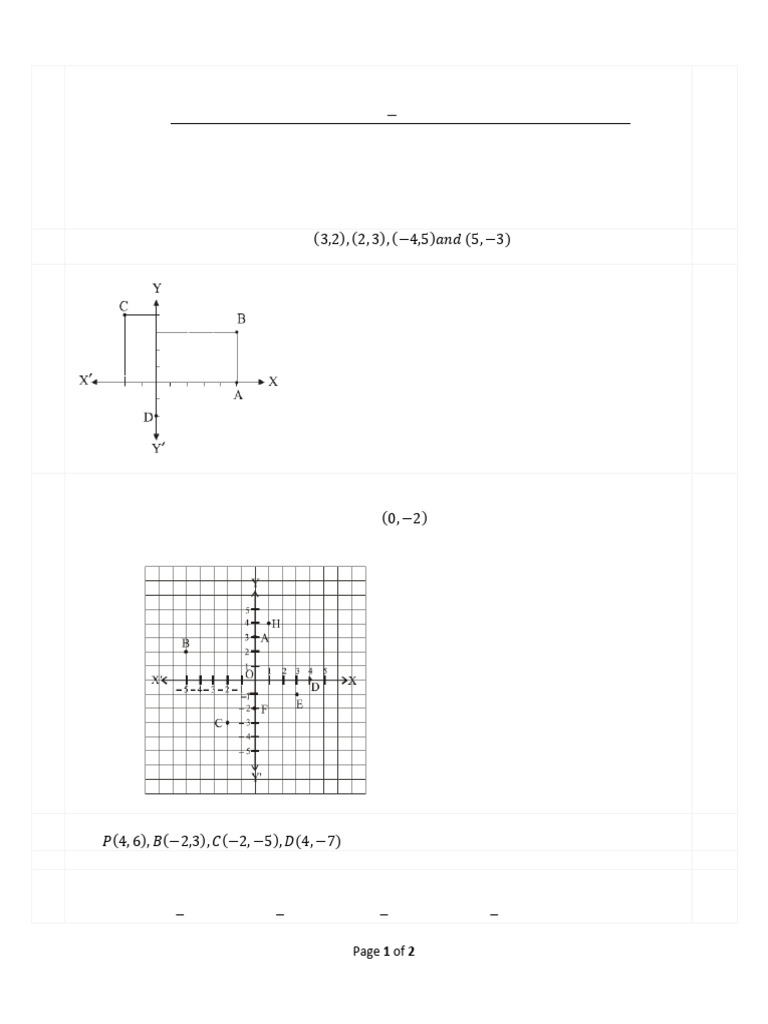 Co ordinate geometry practice worksheet pdf
