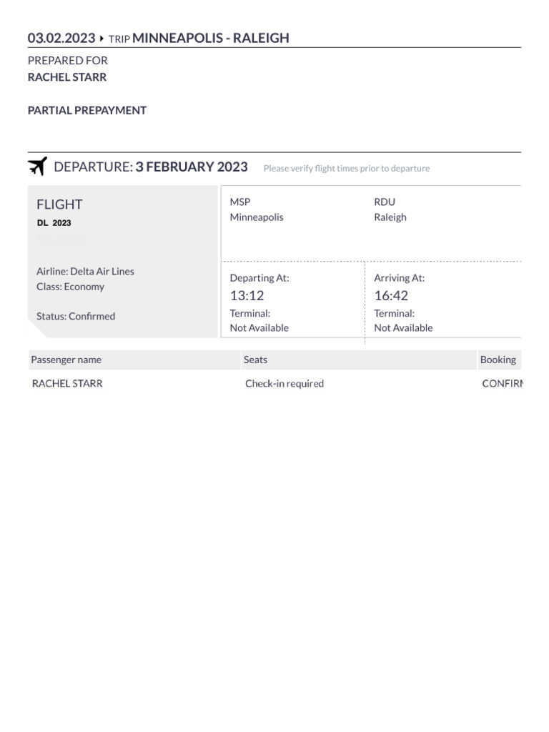 My Flight Ticket . | PDF