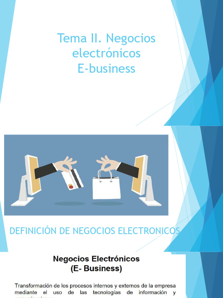 Definición de Negocios Electrónicos | PDF | Comercio electrónico ...
