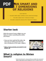 Ninian Smart's Seven Dimensions of Religion | PDF | Religious Faiths ...