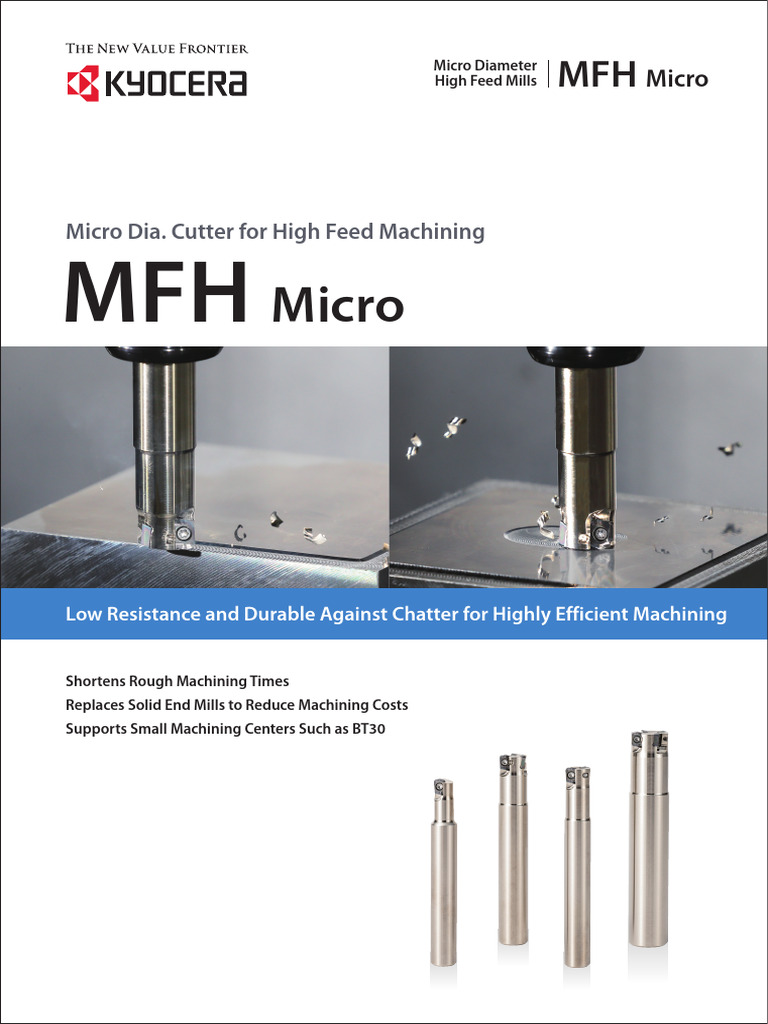MFH Micro High Feed Milling Solutions | PDF | Machining | Drilling