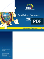 ESTADÍSTICAS ELECTORALES 2009