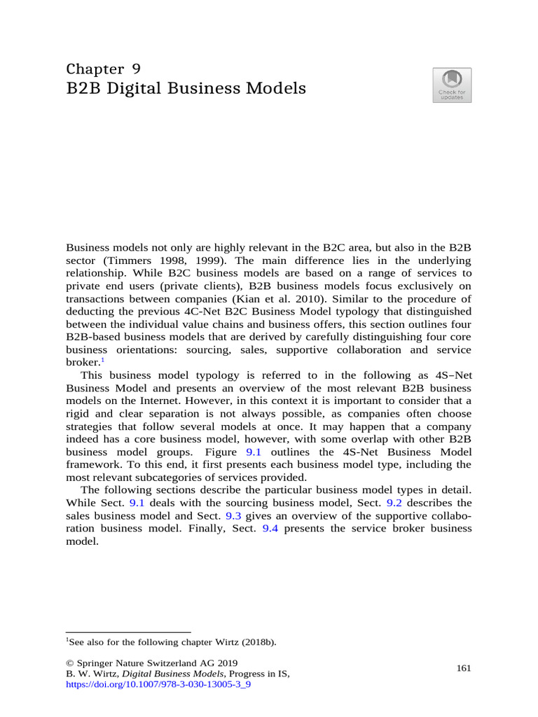 B2B Digital Business Models Overview | PDF | Sales | Business Model
