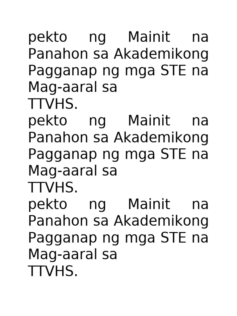 Epekto NG Mainit Na Panahon Sa Akademikong Pagganap NG Mga STE Na Mag | PDF