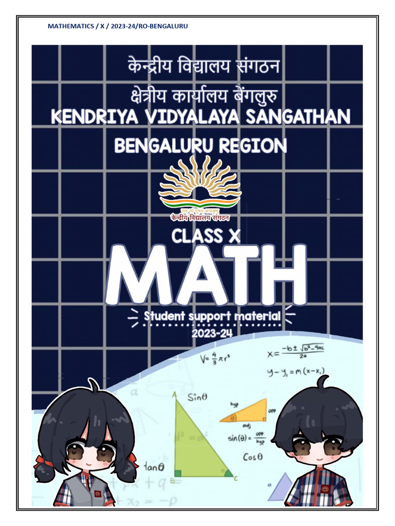 BLR e Content - Class 10 Math (2023-24) | PDF | Trigonometric