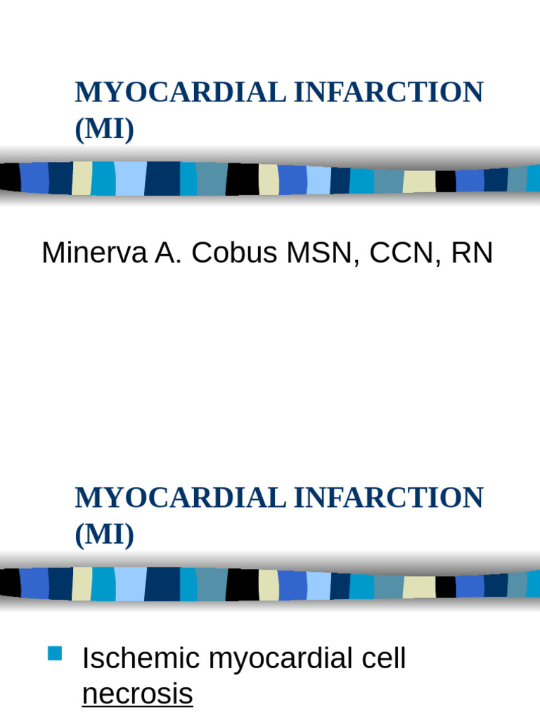 Understanding Myocardial Infarction (MI) | PDF | Myocardial Infarction ...