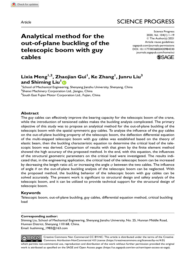 49-Analytical Method For The Out-Of-Plane Buckling of The Telescopic ...