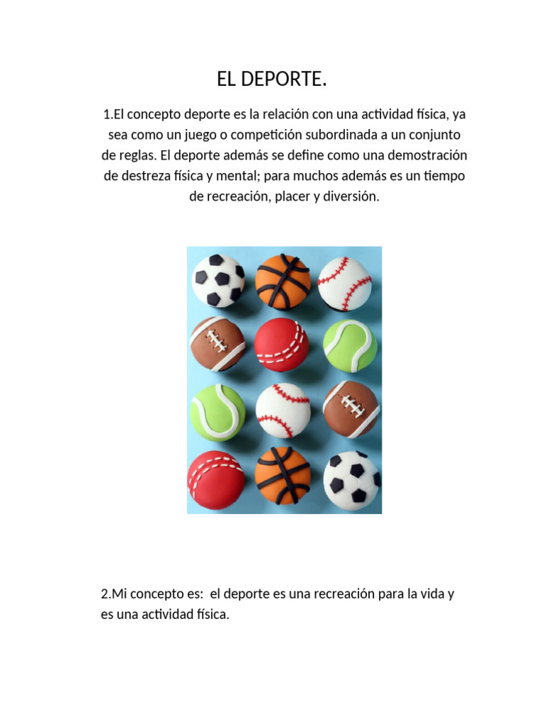 El Deporte Pdf