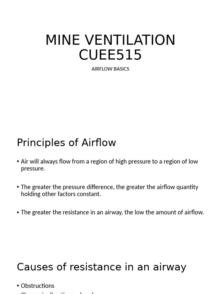 Airflow Basics | PDF | Pressure | Area