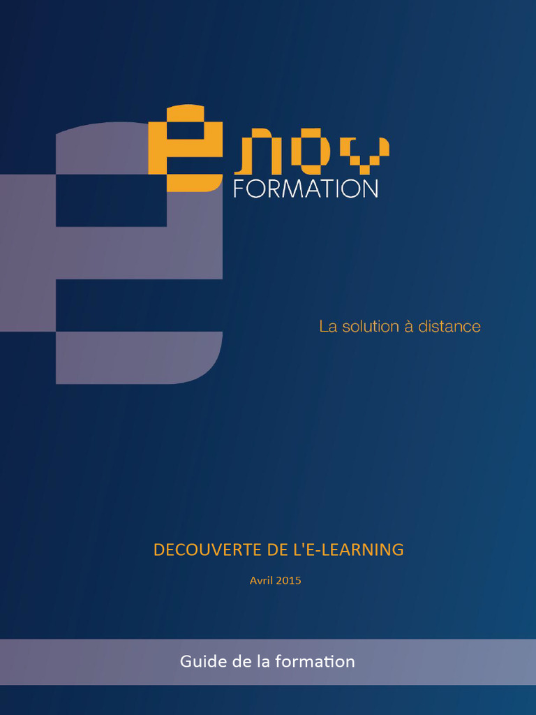 Guide de formation e-learning 2015 | PDF | Pédagogie | Humanisme