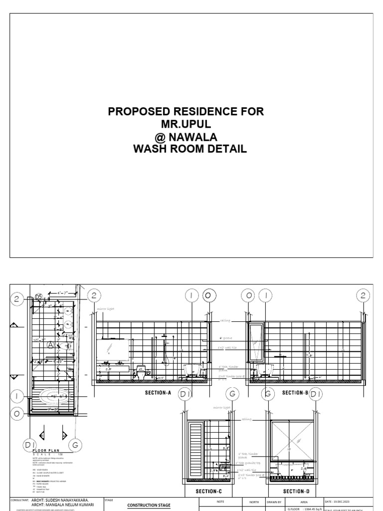 Washroom Layout MR - Upul Nawala | PDF | Bathroom | Shower